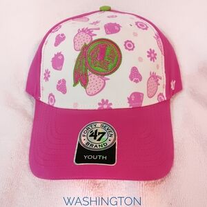 Washington Redskins Youth Strawberry Smoothie Hat '47 Brand Adjustable Cap NWT